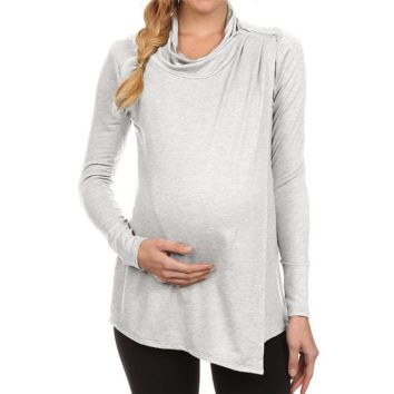 Product Maternity Sweater Autumn Long Sleeve Nursing Clothes Maternity Shirt