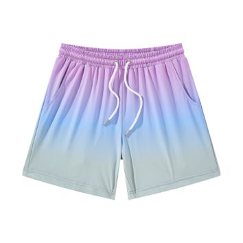 Quick Dry Full Color Changing Sublimation Shorts Spandex Polyester Running Men Shorts