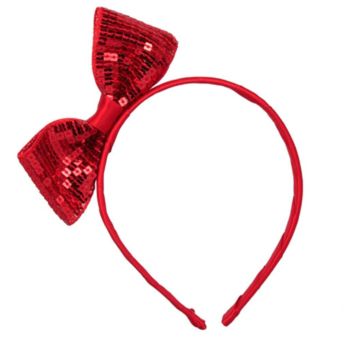 Red Sequins Little Girl Glitter Headbands
