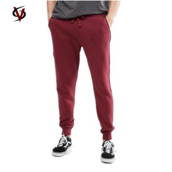 Red Workout Fitness Sweatpants Sport Slim Fit Running Track Pants Gym Cotton Polyester Jogger Pants Men