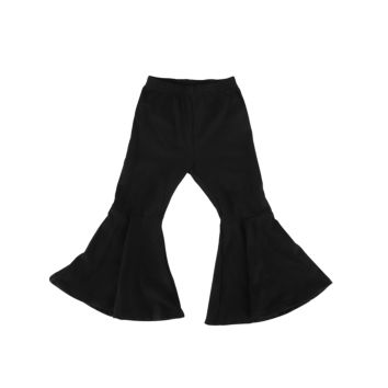 Rts Girlymax Milk Silk Black Bell Bottom Pants Little Girls Flare Pants Trousers