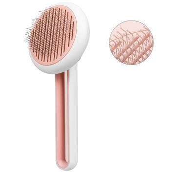 Self Cleaning Slicker Brush for Removes Loose Undercoat