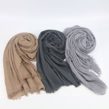 Sell Muslim Women Scarf and Hijab Womens Scarfs and Wraps Cotton Hijab Scarf