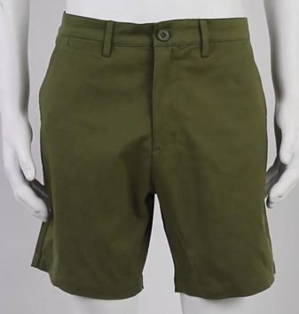 Selling Chinos Fabric 100% Cotton Short Pants Loose Elastic Slim Fit Stretch Men's Elastic Waist Shorts Chino Shorts Men