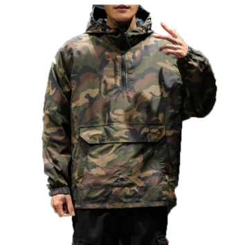 Service Men Windbreaker Lightweight Woven Tech Coat Jackets