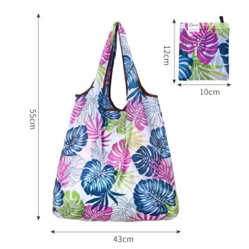 Shopping Bag with Zipper,T-Shirt Shopping Bag,Reusable Bags Eco Shopping