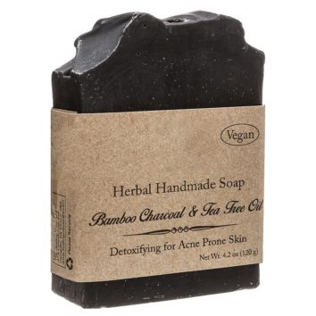 Skincare Cosmetics Anti-Acne & Breakouts Tea Tree Oil Soap Remove Blackheads Pimples Bamboo Charcoal Black Soap Bar