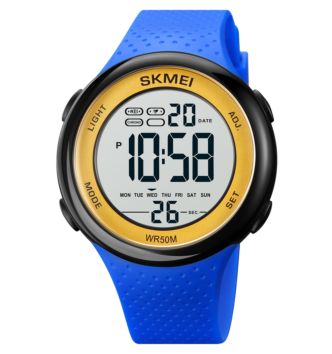 Skmei 1856 Digital Watches Dual Time 5Atm Waterproof Luxury Style Digital Watches for Unisex