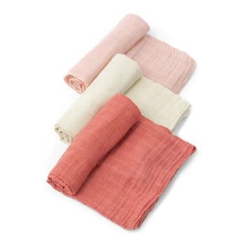 Solid Colour Bamboo Newborn Baby Blanket Organic Swaddle Muslin Swaddle Blankets