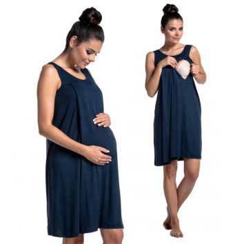 Solid Maternity Tank Dress Women's Casual Sleeveless Maternity Nursing Breastfeeding Dresses