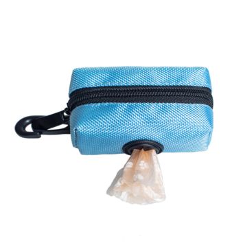 Spot No Moq Limit Zipper Pocket Pet Poo Cleaning Waste Bag Holder Dog outside Walking Poop Bags Dispenser with Leash Clip