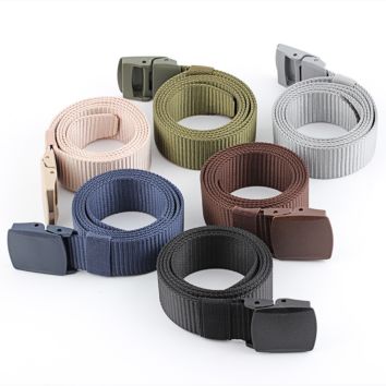 Strap Automatic Buckle Nylon Belt Male Army Tactical Waist Belt Men Military Canvas Fabric Belts