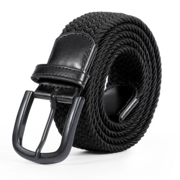 Stretchy Adjustable Braided Women Men Woven Elastic Stretch Belt with Pin Buckle