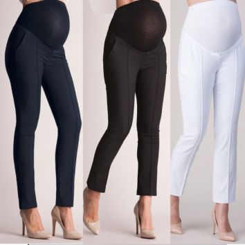 Style Maternity Clothes Solid Color Trousers for Pregnant Women Pants