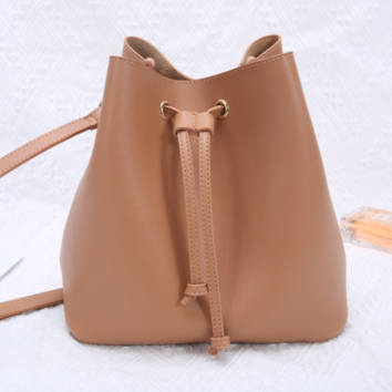 Style Western Bag Women's Wild Net Celebrity Niche Design One-Shoulder Messenger Bucket Bag -