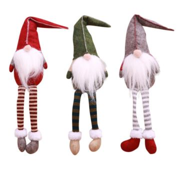 Swedish Christmas Dolls Tomte Long Leg Gnome Plush Doll Handmade Home Decor Collectible Dolls Desktop Ornament