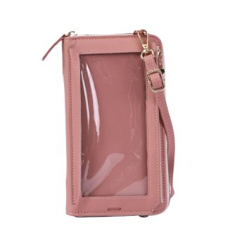 Touch Screen Waterproof Shoulder Women Crossbody Bag Purse Leather Mobile Cell Phone Bag Case
