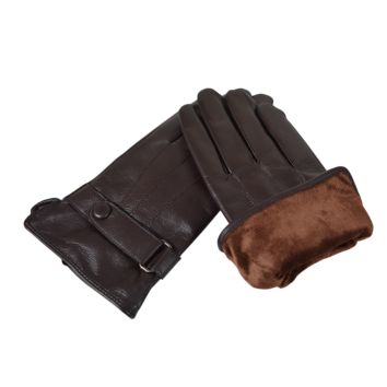 Warm Gloves Sheepskin Leather Glove Pu Leather Gloves for Men or Women