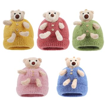 Warm Knitted Cute Cozy Chunky Infant Toddler Baby Beanies for Boys Girls