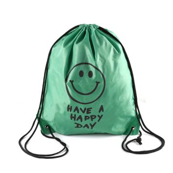 Waterproof Promotion Drawstring Gym Bag Backpack Cinch Bag with Logo