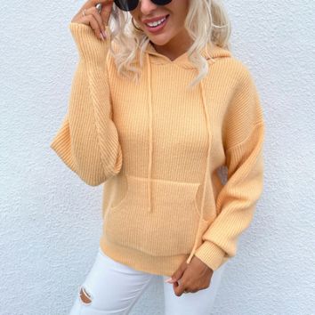 Women Cardigan Sweater Coat Solid Color Girls Sweater Long Sleeve Hoodie Pullovers Knitted Sweaters and Hoodies