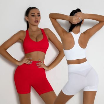 Wholesale Ladies 5PCS Hot Fashion Ropa De Yoga Wear Workout Clothes for  Women, Custom Seamless Bra + Crop Top + Scrunch Gym Shorts + Leggings Fitness  Apparel - China Sports Wear for