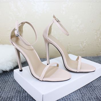 Women Style Heels Stilettos Sandals Shoes in Stock Pumps Square Toe Zl0922
