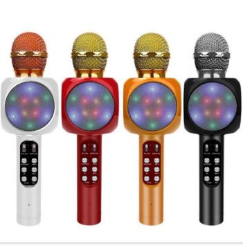 Ws 1816 for Home Party Ktv Music Singing Playing Podcasting Wireless Karaoke Microphone with Speaker Portable Karaoke Player