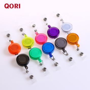 Yoyo Id Reel Badge Carabiner Badge Reel round Retractable Badge Reel