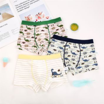 3Pcs/Box Gift Packed Dinosaur Children's Underwear Boy Boxer Shorts Kids Underwear for Kids