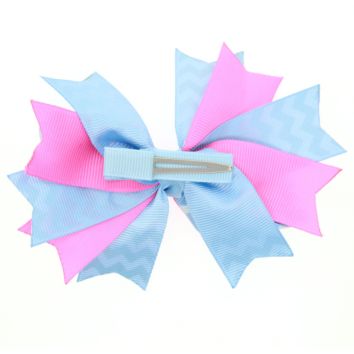 5 Inch Hair Bows Clips Boutique Grosgrain Ribbon Big Large Bowknot Pinwheel Headbands for Baby Girls Teens Toddlers Kids
