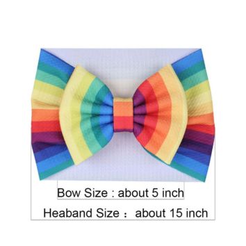 Bow Headband 5" Plaid Hair Bow Infantile Baby Head Wrap Diy Hair Accessories