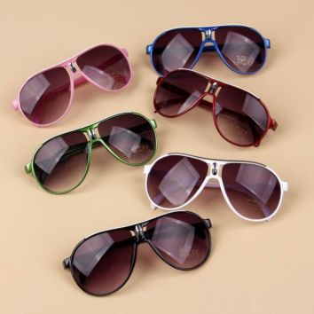 Children Kids Big Shades Sunglasses Oversized Frame Oval Baby Boys Girls Luxury Occhiali Da Sole Logo