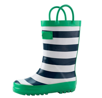 Children's Rubber Rain Boots Classic Yellow, Green & Blue, Bright Blue and Red, Red and Blue,
