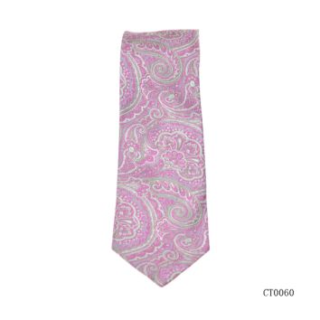 Classic Silk Jacquard Men Paisley Floral Liner Shape Handsome Looking Tuxedo Tie Necktie for Wedding Party