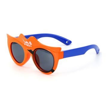 Colorful Retro Cartoon Silicone Kids Polarized Sunglasses