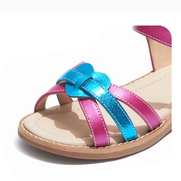 Contrasting Color Heart Design Little Girls Shoes Kids Girl Princess Shoes Sandal Kids
