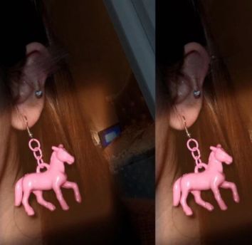 Creative Cartoon Cute Animal Zodiac Acrylic Pony Earrings Jewelry, Acrylic Horse Drop Earrings Girls Ear Hook Pendant Charm Diy