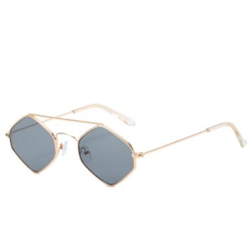 Luxury Metal Irregular Polygon Sunglasses Small Square Frame Sun Glasses for Men Women Gafas De Sol