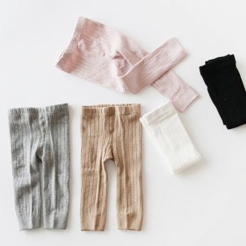 Made Toddler Baby Kids Girls Cotton Knit Bottom Pants Leggings for Baby Girl Children