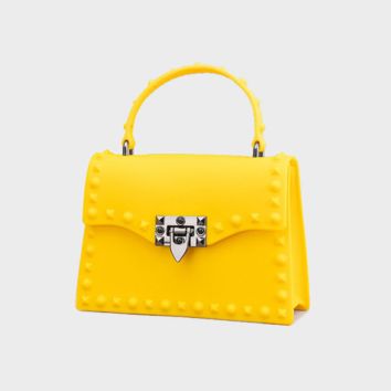 Rivet Jelly Purse Bags Women Sling Bags Designer Pvc Handbags Famous Brands Bags