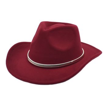 Simple Classic Vintage with Wide Brim Felt Fedora Hats Panama Hat Jazz Hat