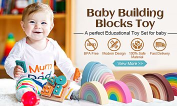 Supply Rainbow Silicone Stacking Toy Free Sample Baby Stacker Educational Teething Toy