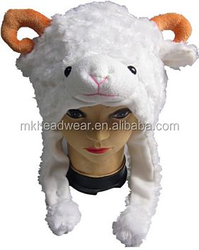 Soft Plush Animal Shaped Hats Plush Animal Head Hat