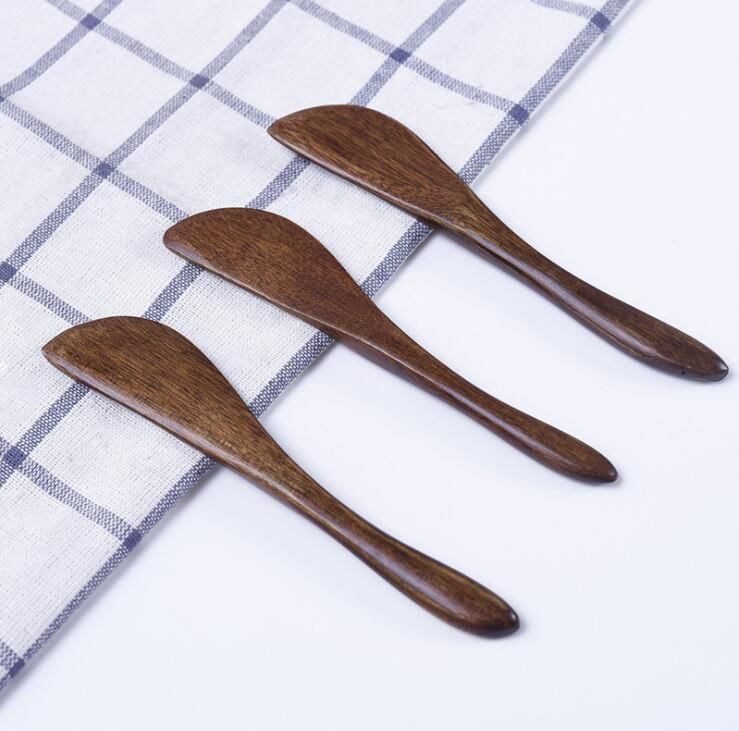 15*2.5Cm Dark Color Wood Jam Cheese Bread Butter Knife Spread Spreader