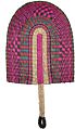 Handmade Fan Natural Wicker Grass Hand Woven Fans Home Wedding Decoration Handicraft Seagrass Fan for Wall Hanging