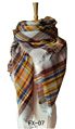 Women's Fall Scarf Classic Tassel Plaid Scarf Warm Soft Chunky Large Blanket Wrap Shawl Scarves