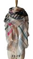 Women's Fall Scarf Classic Tassel Plaid Scarf Warm Soft Chunky Large Blanket Wrap Shawl Scarves