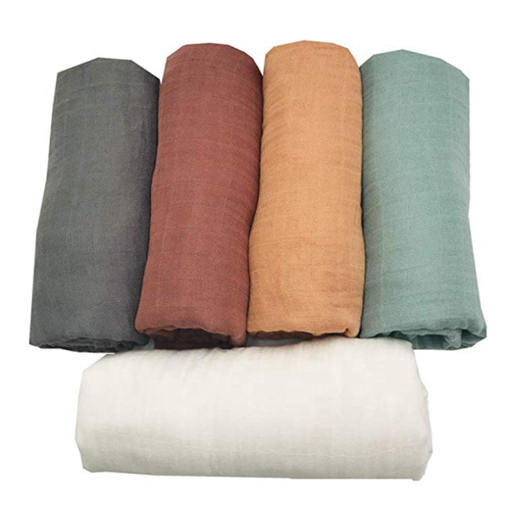 High Hope Baby Bamboo 2 Layers Double Layer Design Baby Muslin Blanket Swaddles