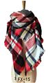 Women's Fall Scarf Classic Tassel Plaid Scarf Warm Soft Chunky Large Blanket Wrap Shawl Scarves